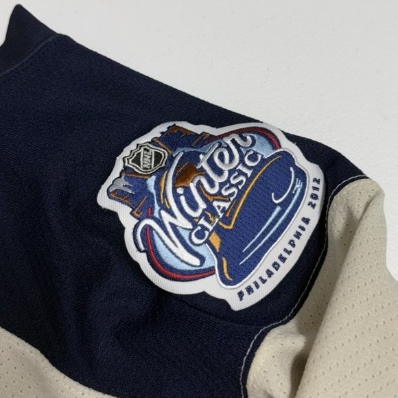 New York Rangers Reebok NHL Jersey Cream Red Mens Size L richards #19 - Picture 7 of 7